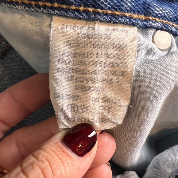 Vintage GAP Straight Leg Jeans 90s Blue Denim High Rise - Picture 8 of 9